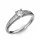 Ékszerpalota eljegyzési gyűrű 0.2ct gyémánttal BRK 145 platina 