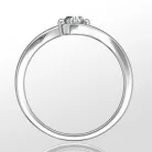 Ékszerpalota eljegyzési gyűrű 0,25ct H/SI gyémánttal BRK 149 fehér arany 