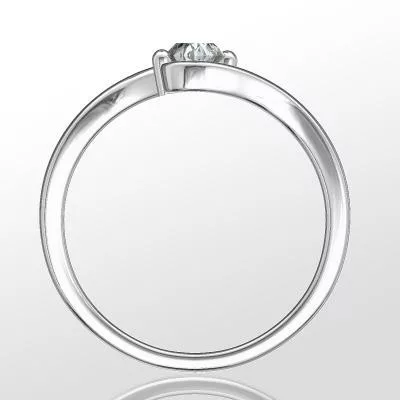 Ékszerpalota eljegyzési gyűrű 0,25ct gyémánttal BRK 149 platina 