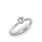 Ékszerpalota eljegyzési gyűrű 0,25ct gyémánttal BRK163 platina 