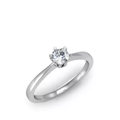   Ékszerpalota eljegyzési gyűrű 0,25ct gyémánttal BRK163 platina 