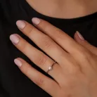 Ékszerpalota eljegyzési gyűrű 0,25ct gyémánttal BRK163 platina 
