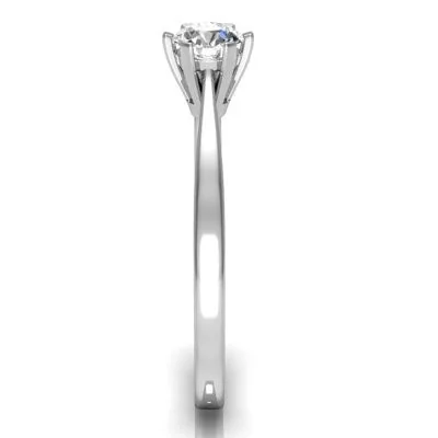 Ékszerpalota eljegyzési gyűrű 0,25ct gyémánttal BRK163 platina 