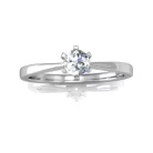Ékszerpalota eljegyzési gyűrű 0,25ct gyémánttal BRK163 platina 