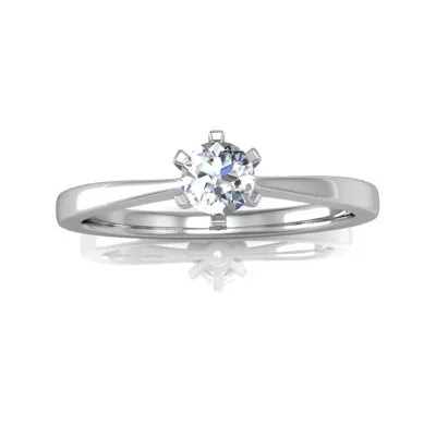 Ékszerpalota eljegyzési gyűrű 0,25ct gyémánttal BRK163 platina 