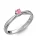 Ékszerpalota eljegyzési gyűrű 0,1ct pink zafírral BRK175 fehér arany 