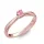 Ékszerpalota eljegyzési gyűrű 0,1ct pink zafírral BRK175 rozé arany 