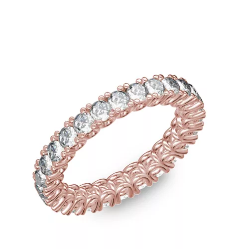  Ékszerpalota eljegyzési gyűrű 1,75ct H/VS gyémánttal BRK184 rozé arany