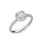 Ékszerpalota eljegyzési gyűrű 0.5ct gyémánttal BRK 185 platina