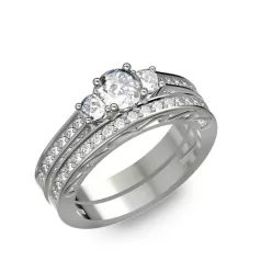    Ékszerpalota eljegyzési gyűrű 0,5ct gyémánttal BRK193 fehér arany