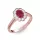 Ékszerpalota eljegyzési gyűrű 0.5ct rubinnal BRK 195 rozé arany