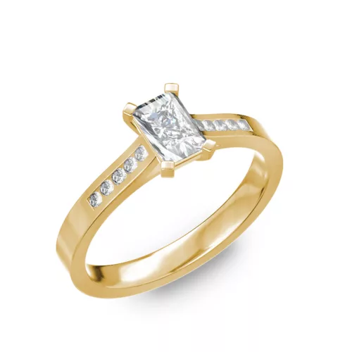  Ékszerpalota eljegyzési gyűrű 0,5ct H/VS gyémánttal BRK196 sárga arany