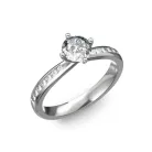 Ékszerpalota eljegyzési gyűrű 0,4ct H/SI gyémánttal BRK197 platina 