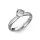 Ékszerpalota eljegyzési gyűrű 0,4ct H/SI gyémánttal BRK197 platina 
