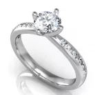 Ékszerpalota eljegyzési gyűrű 0,4ct H/SI gyémánttal BRK197 platina 