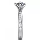 Ékszerpalota eljegyzési gyűrű 0,4ct pink zafírral BRK197 rozé arany 