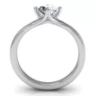 Ékszerpalota eljegyzési gyűrű 0,5ct gyémánttal BRK200 fehér arany 
