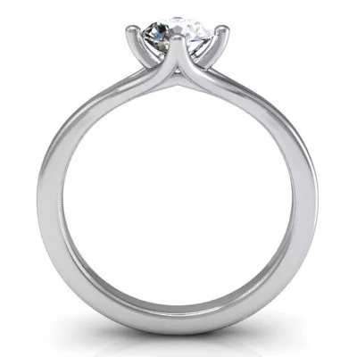 Ékszerpalota eljegyzési gyűrű 0,5ct gyémánttal BRK200 fehér arany 