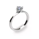 Ékszerpalota eljegyzési gyűrű 0,5ct gyémánttal BRK200 platina 