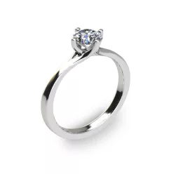   Ékszerpalota eljegyzési gyűrű 0,5ct gyémánttal BRK200 platina 