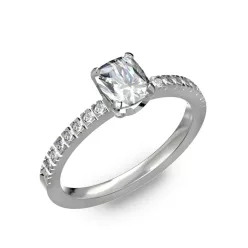    Ékszerpalota eljegyzési gyűrű 0,5ct gyémánttal BRK205 platina