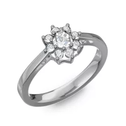   Ékszerpalota eljegyzési gyűrű 0,25Ct gyémánttal BRK217 platina