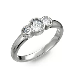   Ékszerpalota eljegyzési gyűrű 0,40Ct gyémánttal BRK218 platina