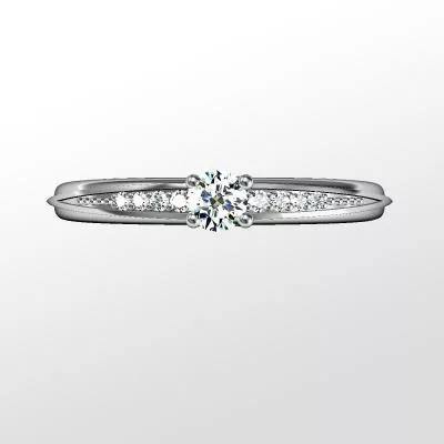 Ékszerpalota eljegyzési gyűrű 0.17ct kék topázzal BRK284 fehér arany
