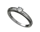 Ékszerpalota eljegyzési gyűrű 0.17ct smaragddal BRK284 sárga arany