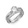 Ékszerpalota eljegyzési gyűrű 0.7ct gyémánttal BRK286 platina