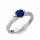 Ékszerpalota eljegyzési gyűrű 0.8ct kék diffusion zafírral BRK298 fehér arany
