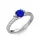 Ékszerpalota eljegyzési gyűrű 0.8ct kék zafírral BRK298 platina