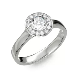   Ékszerpalota eljegyzési gyűrű 0.5ct gyémánttal BRK299 platina