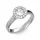 Ékszerpalota eljegyzési gyűrű 0.5ct gyémánttal BRK299 platina