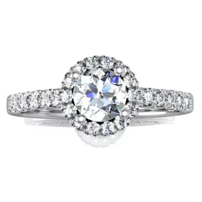 Ékszerpalota eljegyzési gyűrű 0,4ct fekete gyémánttal BRK300 rozé arany 