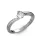 Ékszerpalota eljegyzési gyűrű 0,4ct gyémánttal BRK304 platina 