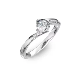   Ékszerpalota eljegyzési gyűrű 0,7ct gyémánttal BRK314 platina 