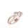 Ékszerpalota eljegyzési gyűrű 0.2ct H/VS gyémánttal BRK 410 rozé arany 