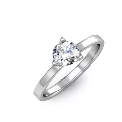   Ékszerpalota eljegyzési gyűrű 0,4ct gyémánttal BRK414 fehér arany 