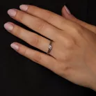 Ékszerpalota eljegyzési gyűrű 0.2ct gyémánttal BRK 431 fehér arany