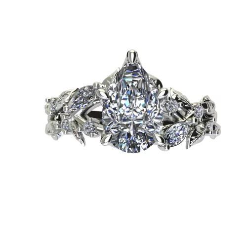 Ékszerpalota eljegyzési gyűrű 1,5ct gyémánttal BRK502 fehér arany