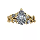 Ékszerpalota eljegyzési gyűrű 1,5ct G/VS gyémánttal BRK502 sárga arany
