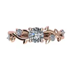Ékszerpalota eljegyzési gyűrű 0,4ct G/VS gyémánttal BRK503 rozé arany