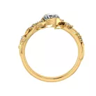 Ékszerpalota eljegyzési gyűrű 0,5ct G/VS gyémánttal BRK504 sárga arany