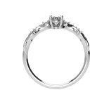Ékszerpalota eljegyzési gyűrű 0,4ct gyémánttal BRK505 fehér arany