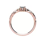 Ékszerpalota eljegyzési gyűrű 0,4ct G/VS gyémánttal BRK505 rozé arany