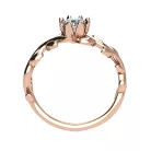 Ékszerpalota eljegyzési gyűrű 0,4ct G/VS gyémánttal BRK506 rozé arany