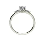 Ékszerpalota eljegyzési gyűrű 0,7ct gyémánttal BRK510 fehér arany