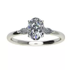 Ékszerpalota eljegyzési gyűrű 0,7ct gyémánttal BRK510 fehér arany