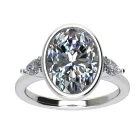 Ékszerpalota eljegyzési gyűrű 3,0ct gyémánttal BRK512 fehér arany